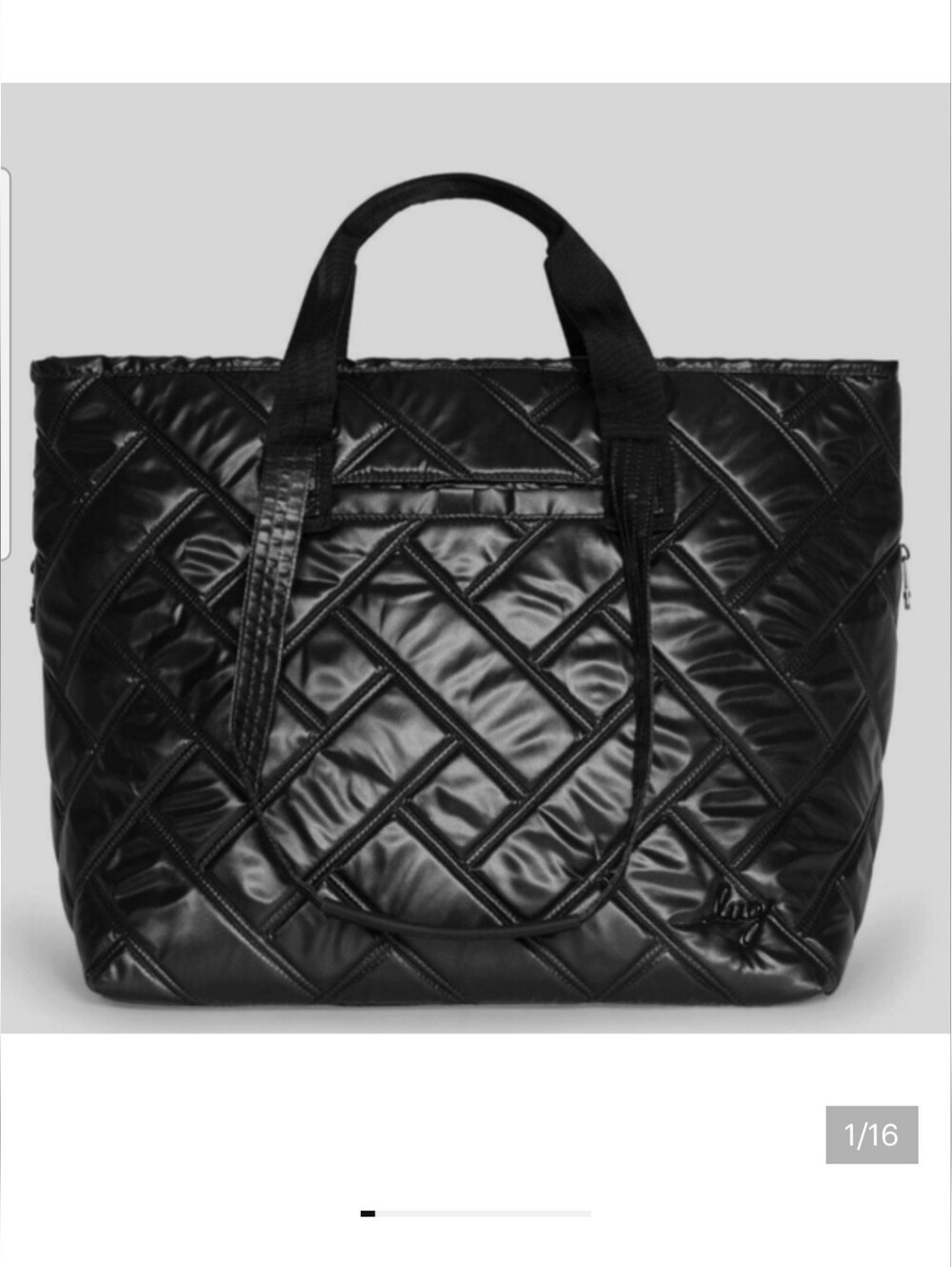 Lug Ferry XL SE Expandable Tote Metallic Black